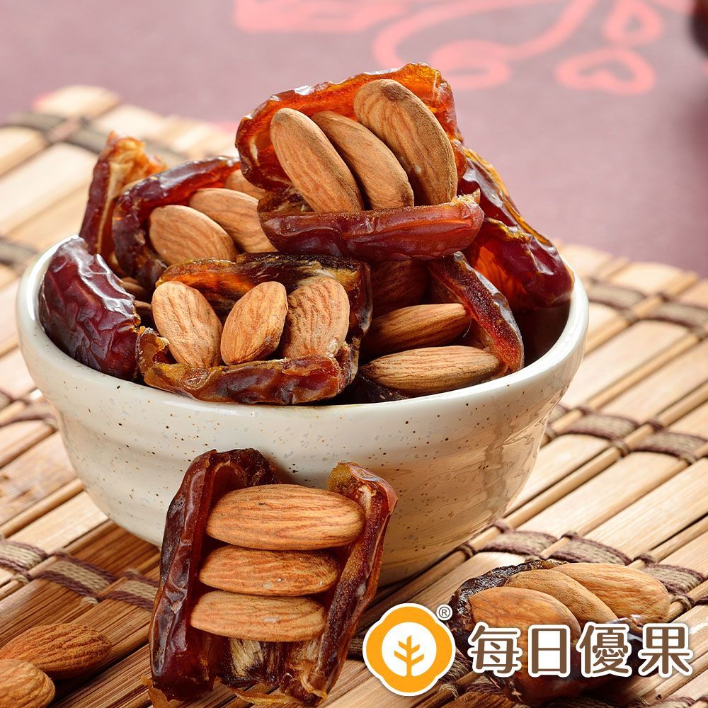手工椰棗杏仁果大包裝500G 每日優果