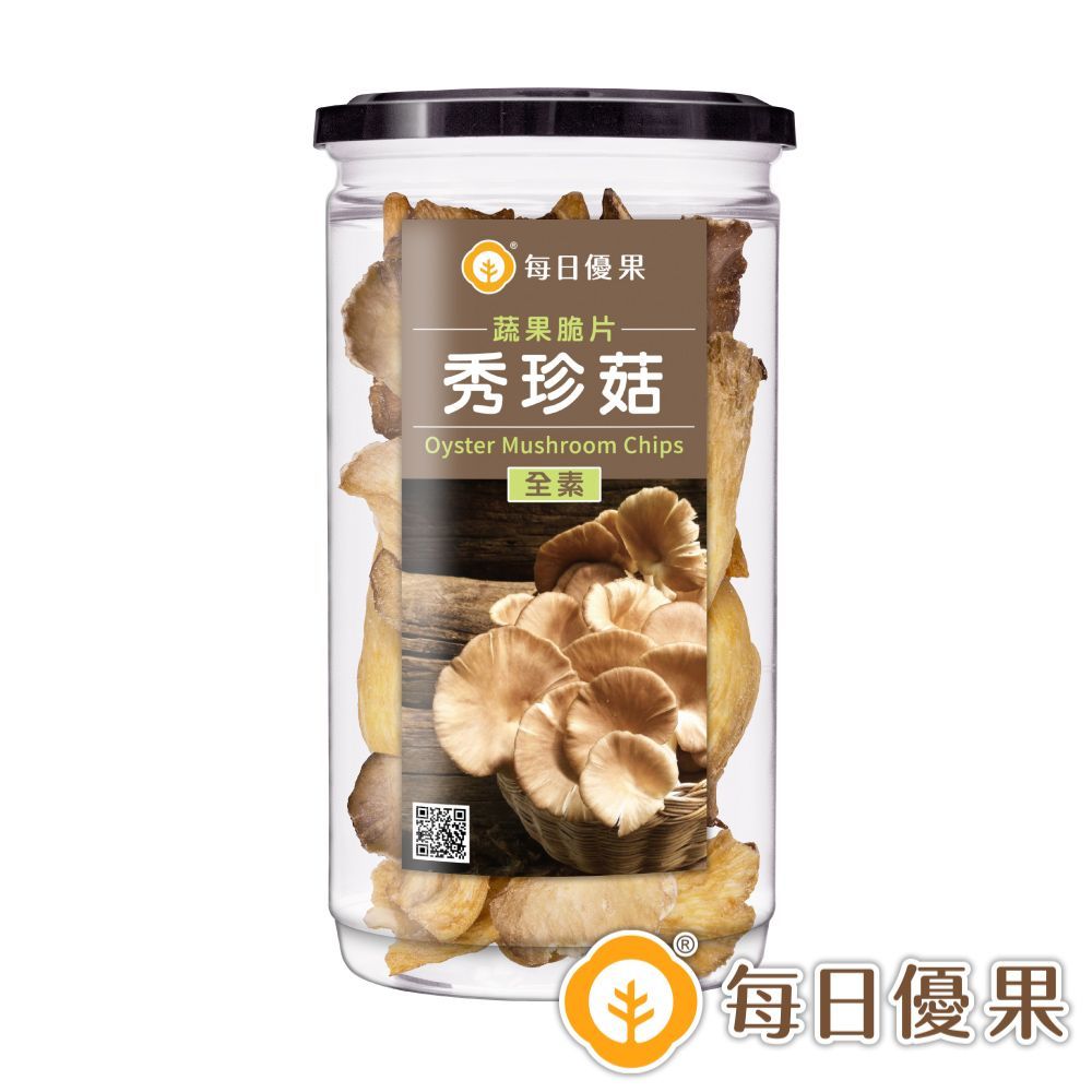 罐裝秀珍菇脆片120G 每日優果