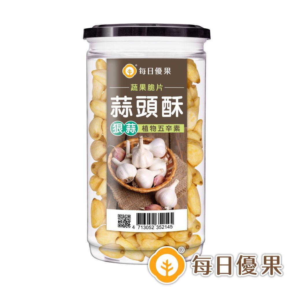 罐裝狠蒜蒜頭酥240G 每日優果
