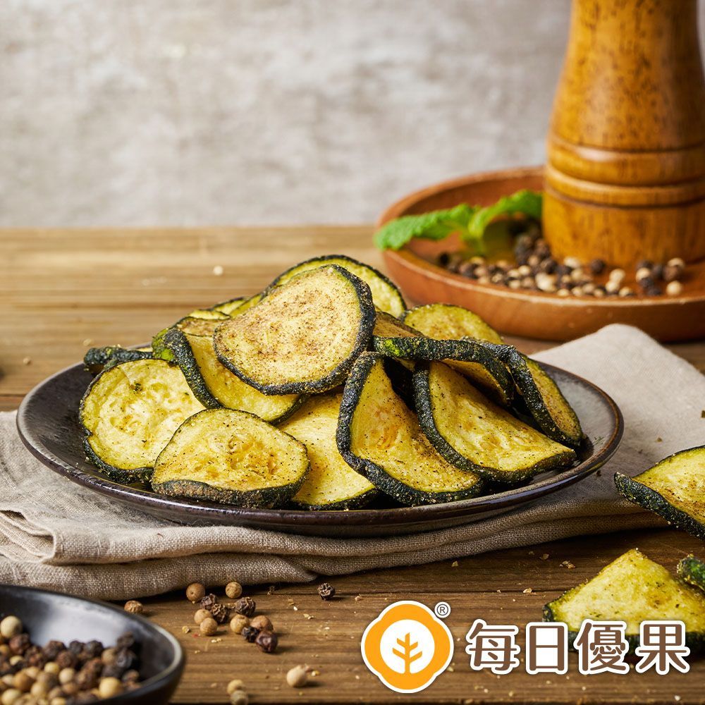 櫛瓜脆片.黑胡椒70G 每日優果
