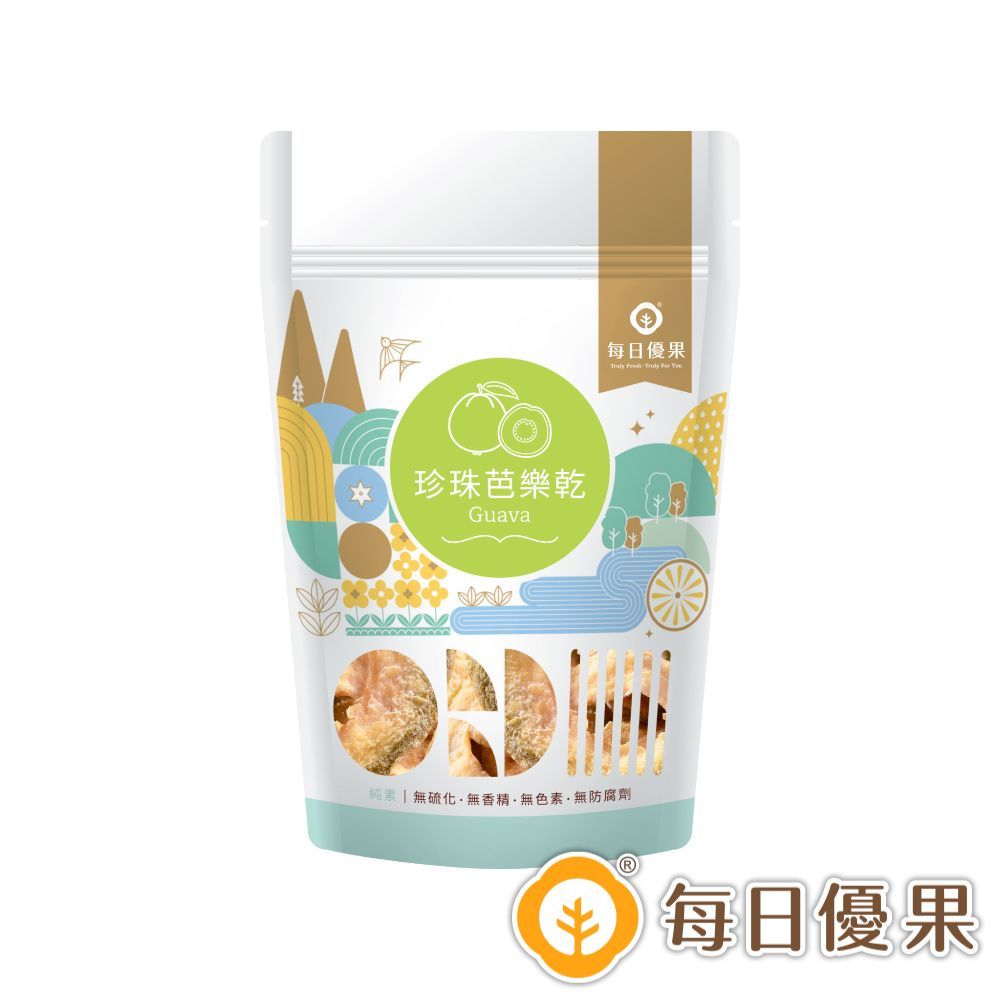 鮮採珍珠芭樂乾隨手包100G 每日優果
