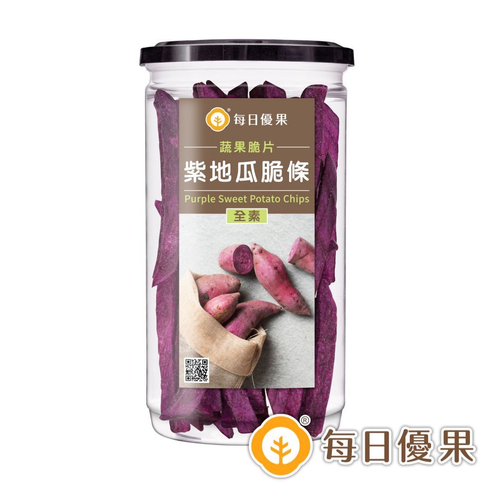 罐裝紫地瓜脆條180G 每日優果