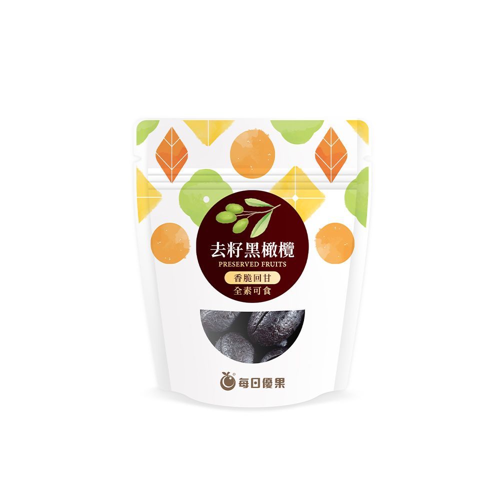 去籽黑橄欖<中藥味>70G口袋蜜餞 每日優果