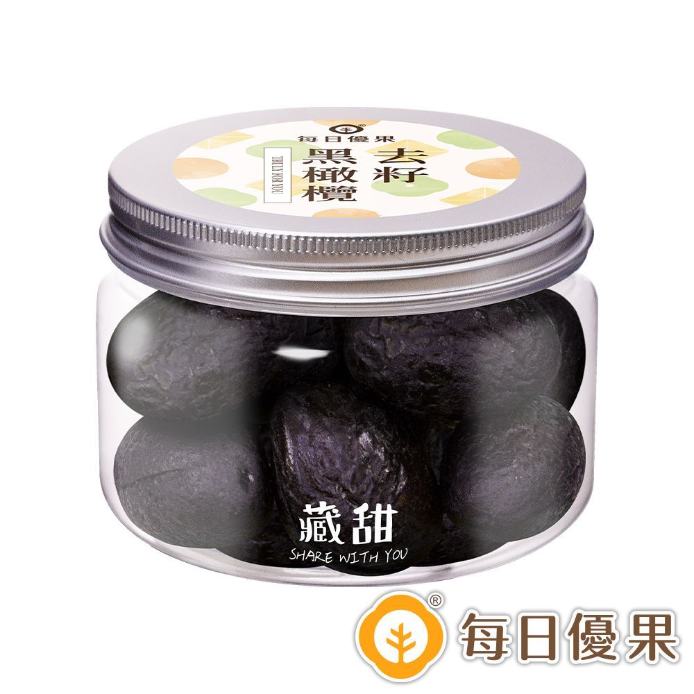 去籽黑橄欖<中藥味>190G藏甜小圓罐 每日優果