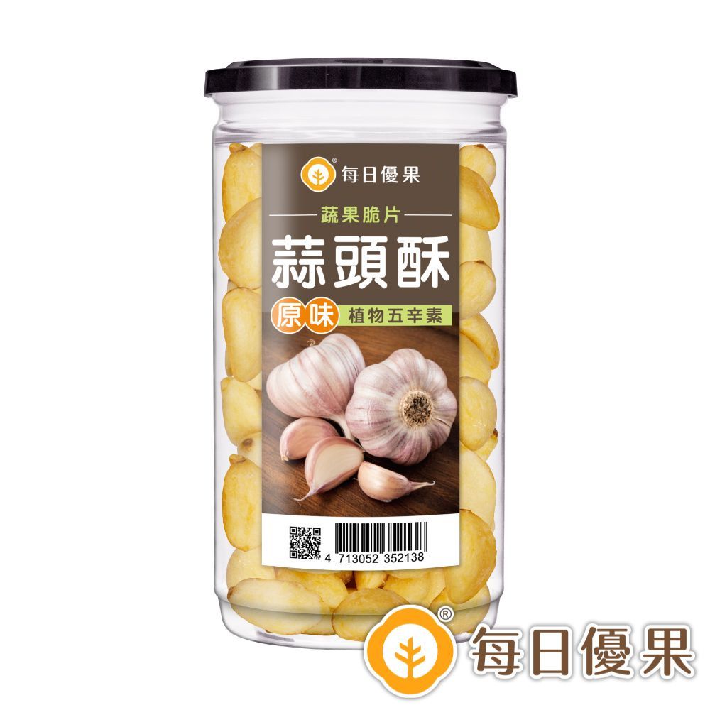 罐裝原味蒜頭酥180G 每日優果