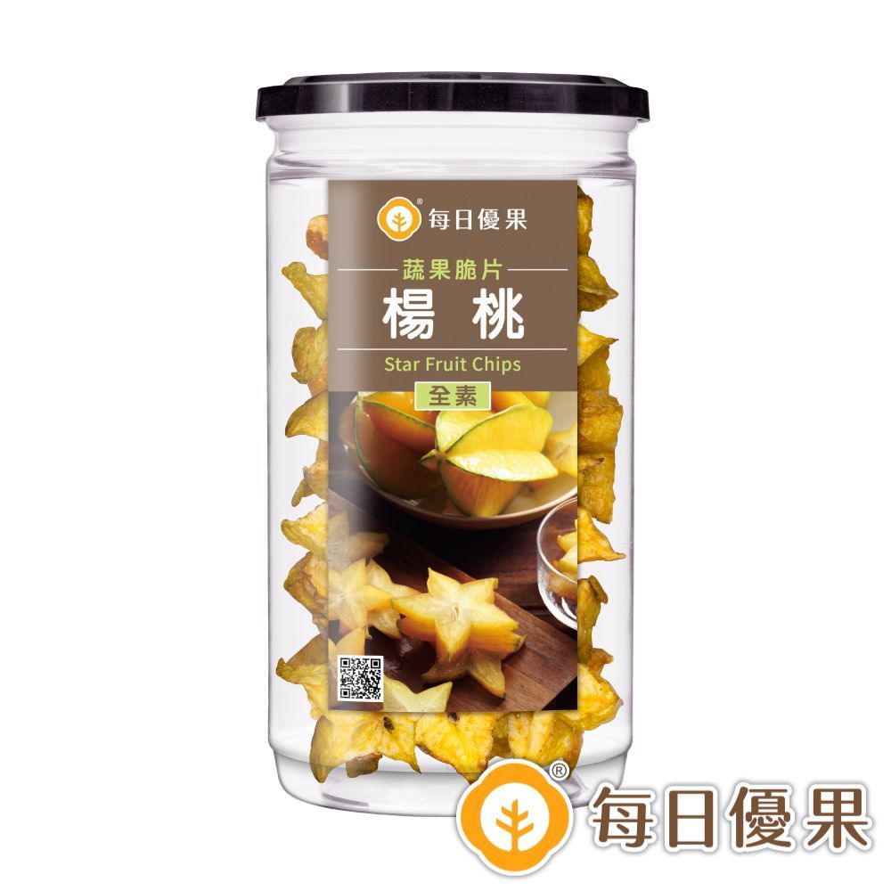 罐裝楊桃脆片100G 每日優果