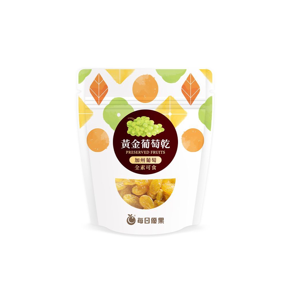 黃金葡萄乾70G口袋蜜餞 每日優果
