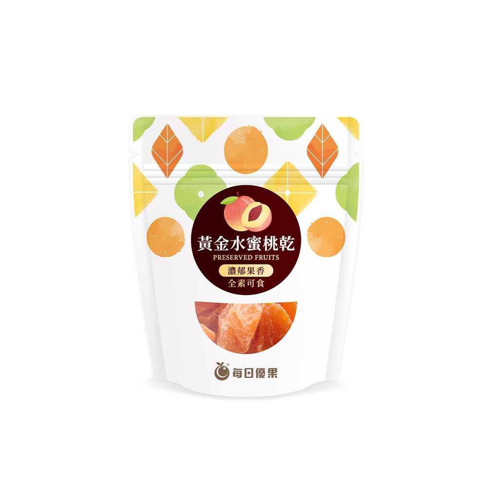 黃金水蜜桃乾50G口袋蜜餞 每日優果