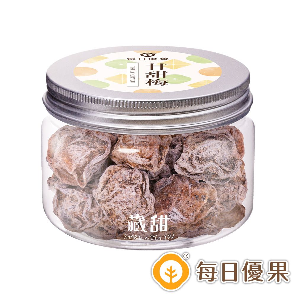 甘甜梅100G藏甜小圓罐 每日優果