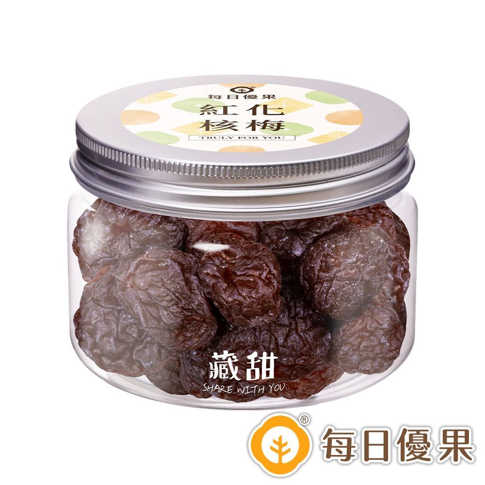 紅化核梅180G藏甜小圓罐 每日優果