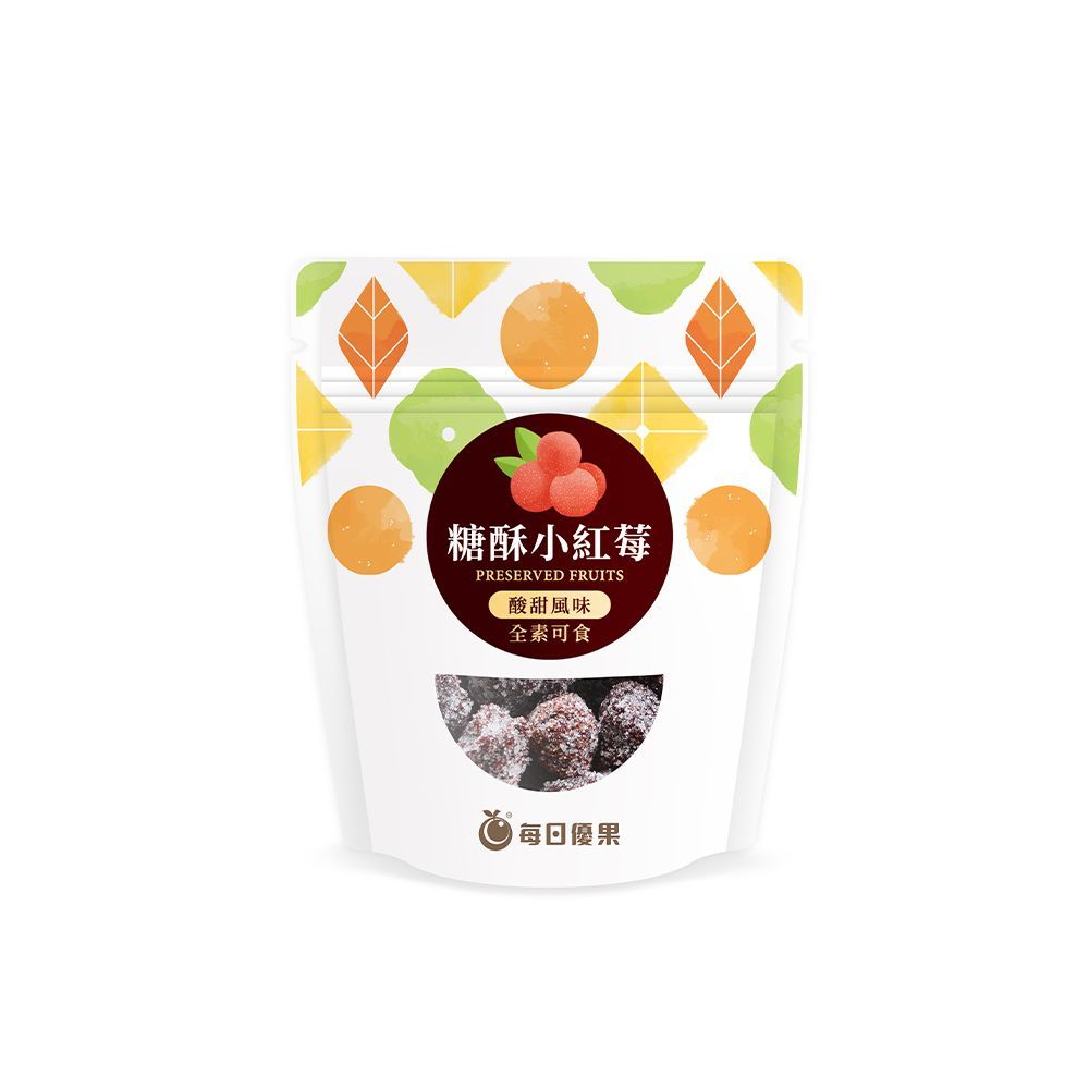 糖酥小紅莓70G口袋蜜餞 每日優果