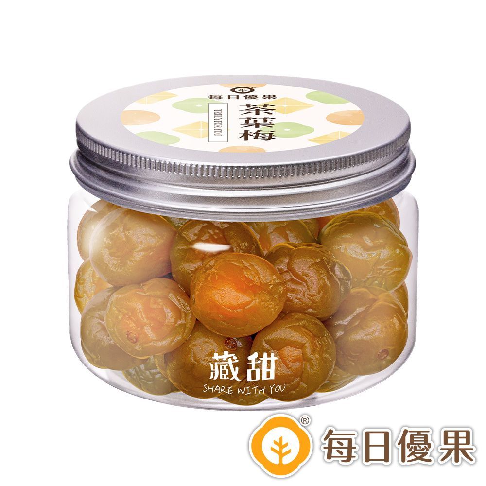 茶葉梅200G藏甜小圓罐 每日優果