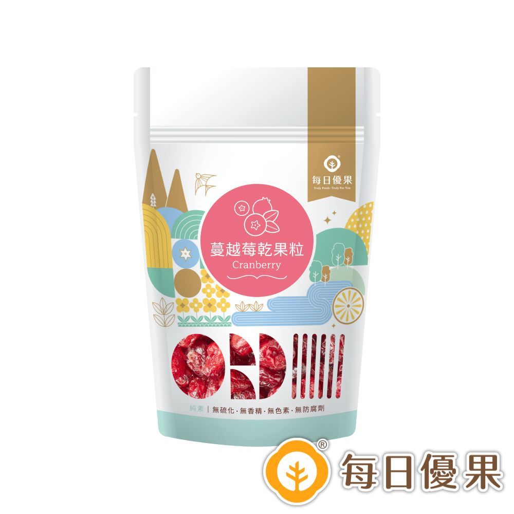蔓越莓乾果粒隨手包100G 每日優果