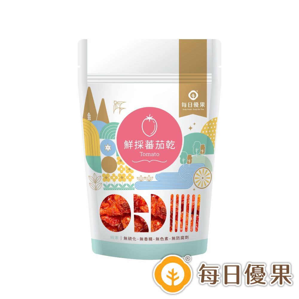鮮採蕃茄乾隨手包100G 每日優果
