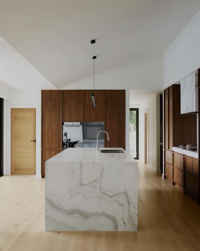 Brown Wooden Kitchen Cabinets in Lismore, NSW — Infinity Kitchens