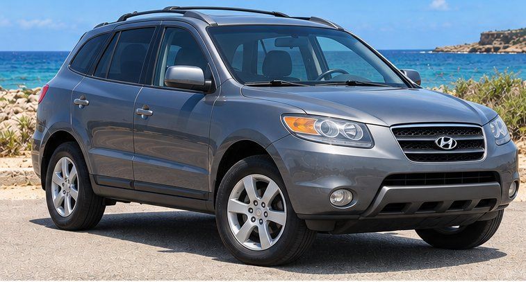 Hyundai Santa Fe huurauto op Curaçao, geschikt voor een kinderzitje