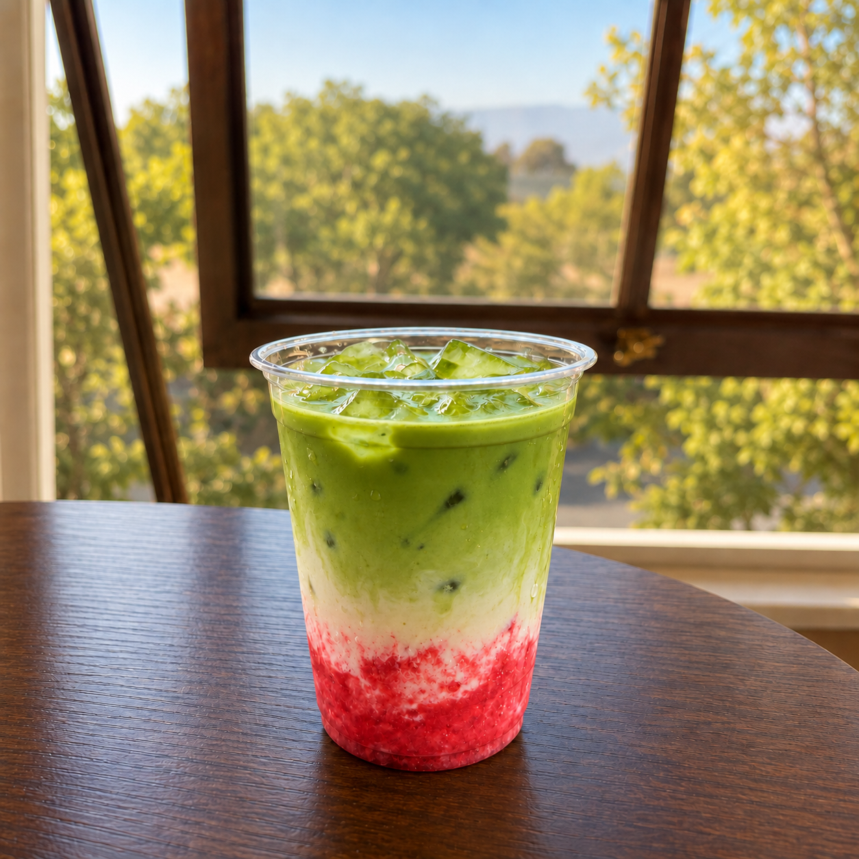 Strawberry Matcha Latte - $7.75
