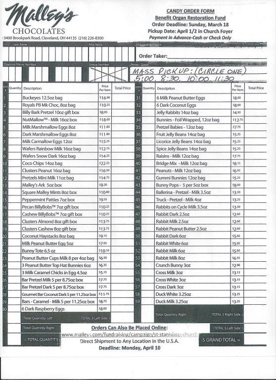 Order Form 2017