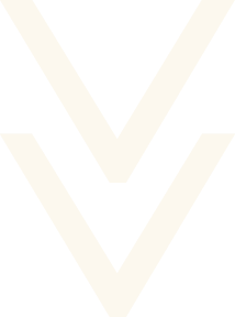 A white arrow pointing down on a white background.