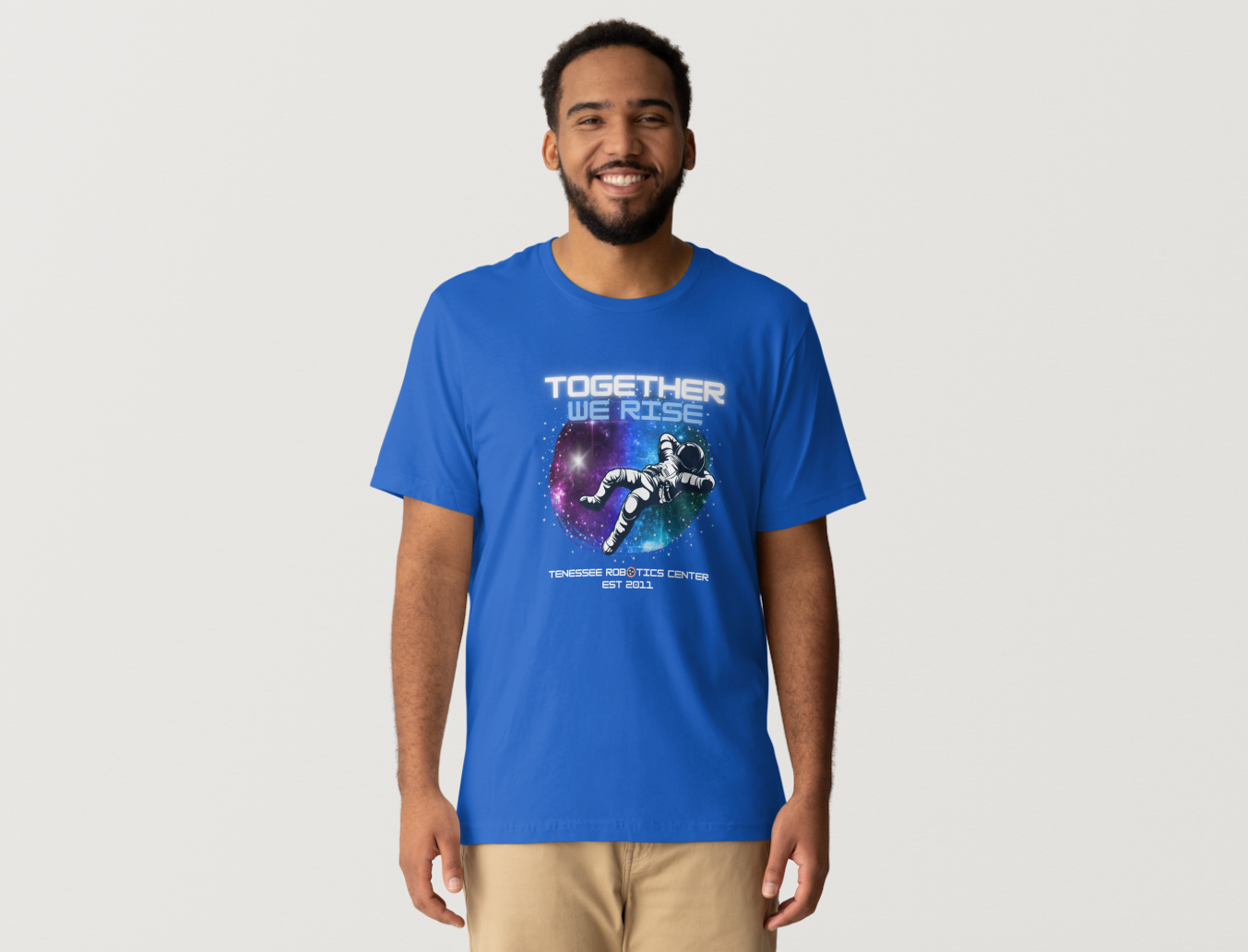 TRC Together We RISE Adult T-shirt- Valor Blue