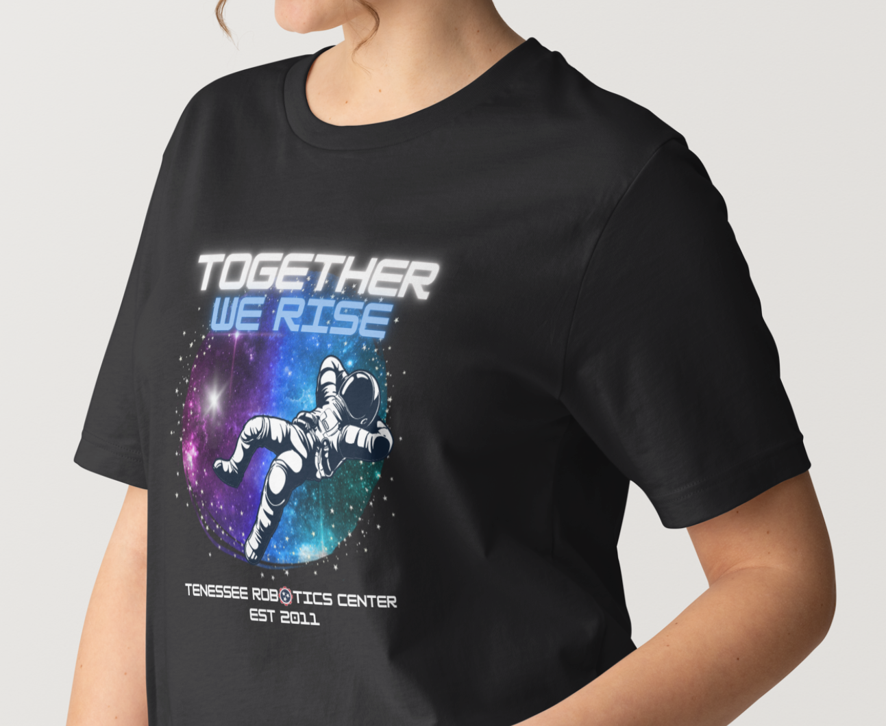TRC Together We RISE Adult T-shirt- Space Black