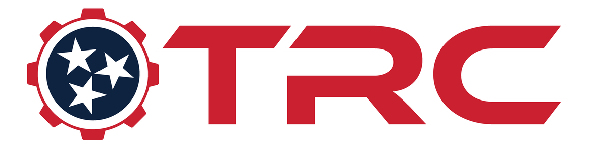 TRC logo in red with a blue star emblem