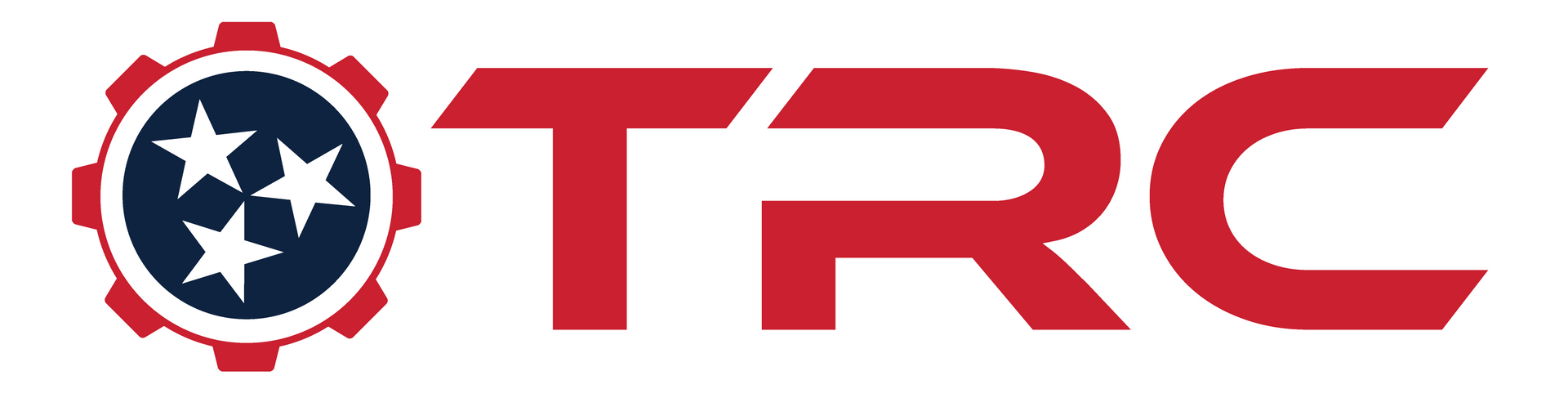 Logo: TRC (red text) beside a gear with the Tennessee state flag design.