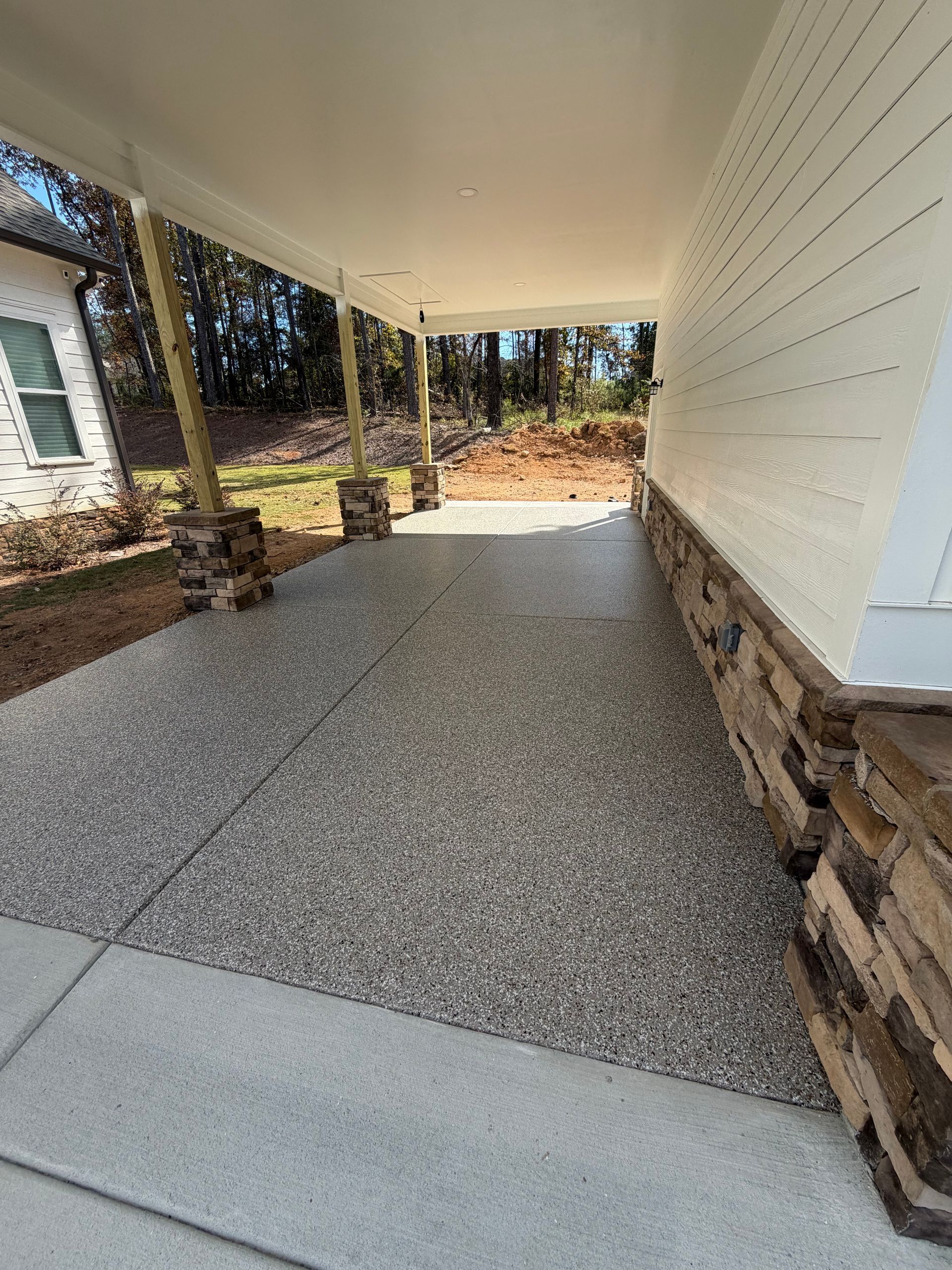 Flake floor porch