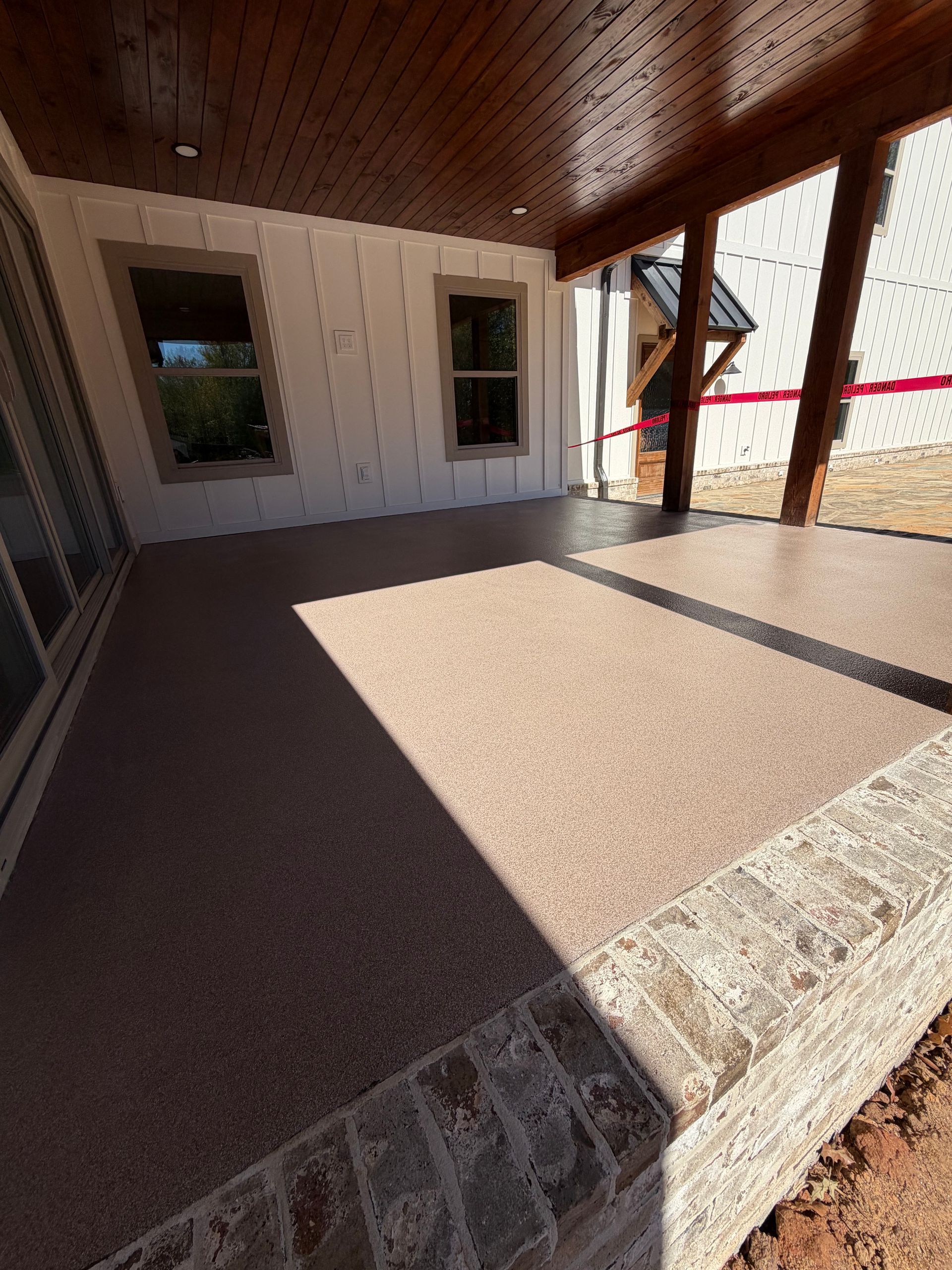 Quartz flooring installation