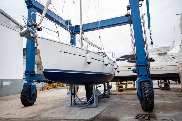 Boat on a lift at Florida Dock & Boat Lifts, Crystal River, FL, representing an ideal Boat Lift Crystal River FL solution.