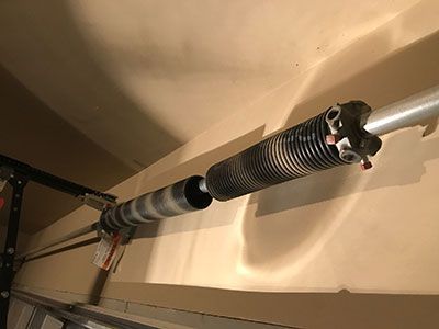 broken garage door spring