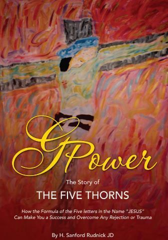 The cover of a book titled g power the story of the five thorns