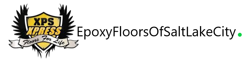 XPS Express logo with black and yellow text: EpoxyFloorsOfSaltLakeCity.com