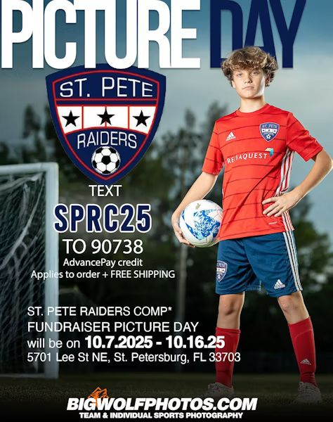 St. Peter Raiders picture day flyer
