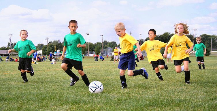 St. Pete Raiders children playing in a game