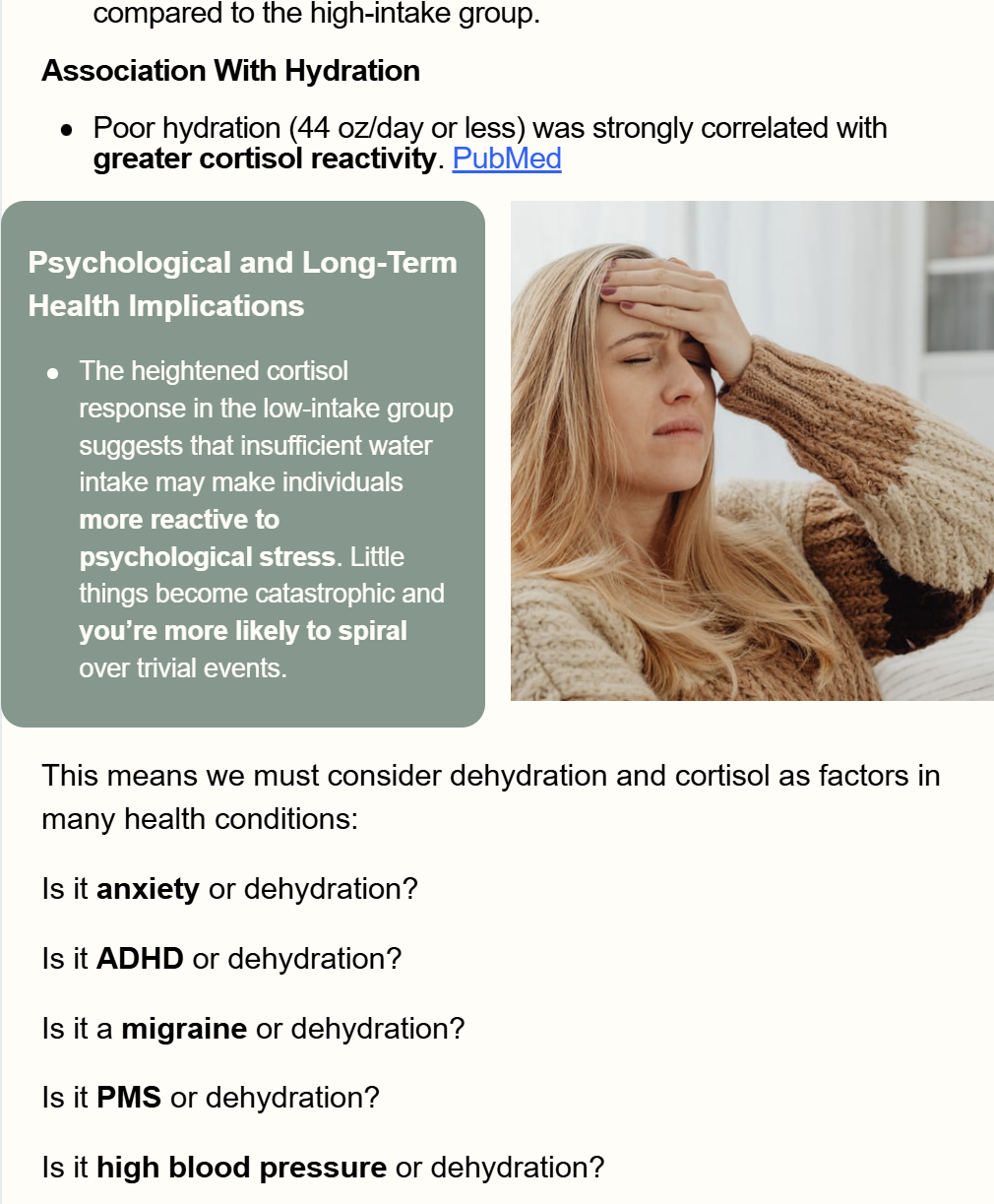 Infographic on hair pulling and skin picking as possible signs of ADHD, with stressed woman holding her head.