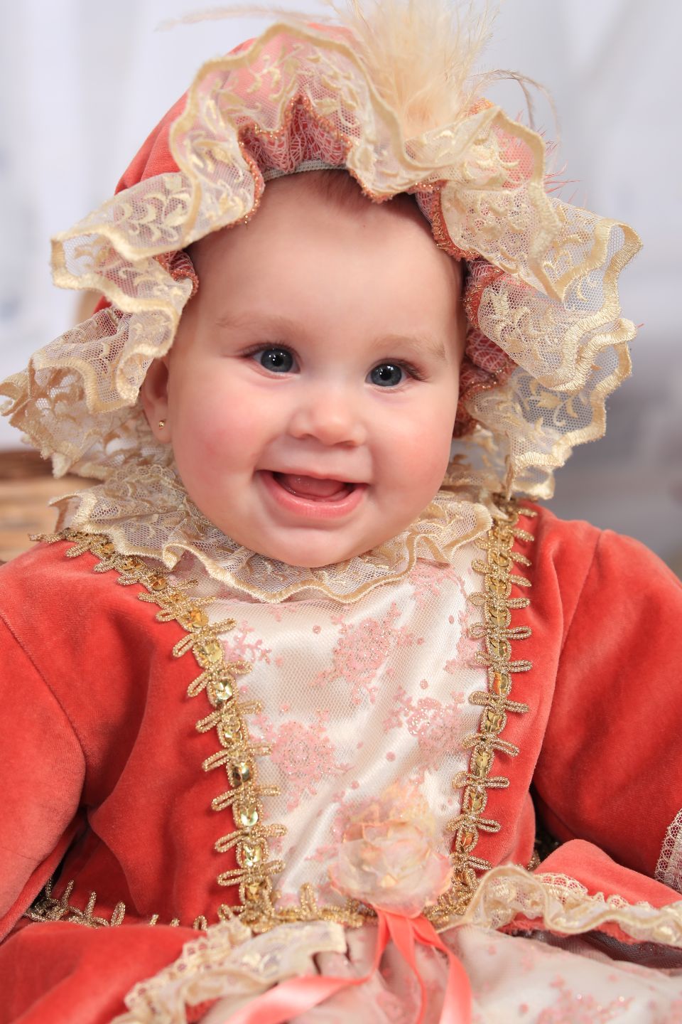 foto bambina damina del Settecento