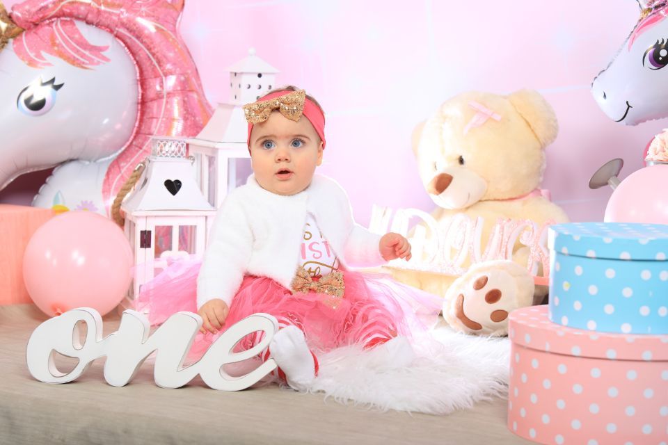 foto smash cake bambina