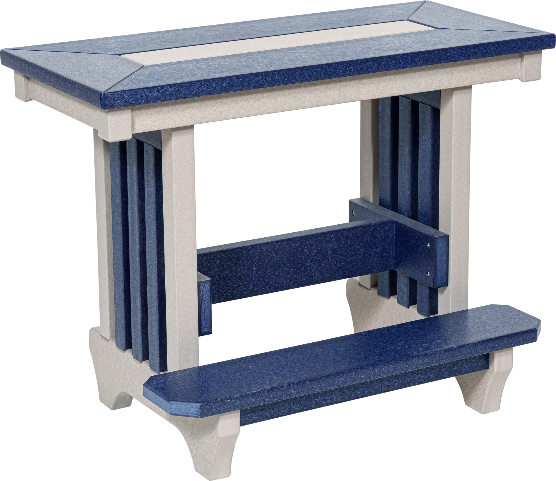 32" Mission Counter Bench &ndash; Amish-Made Patio Seating | Beaver Dam Outdoor