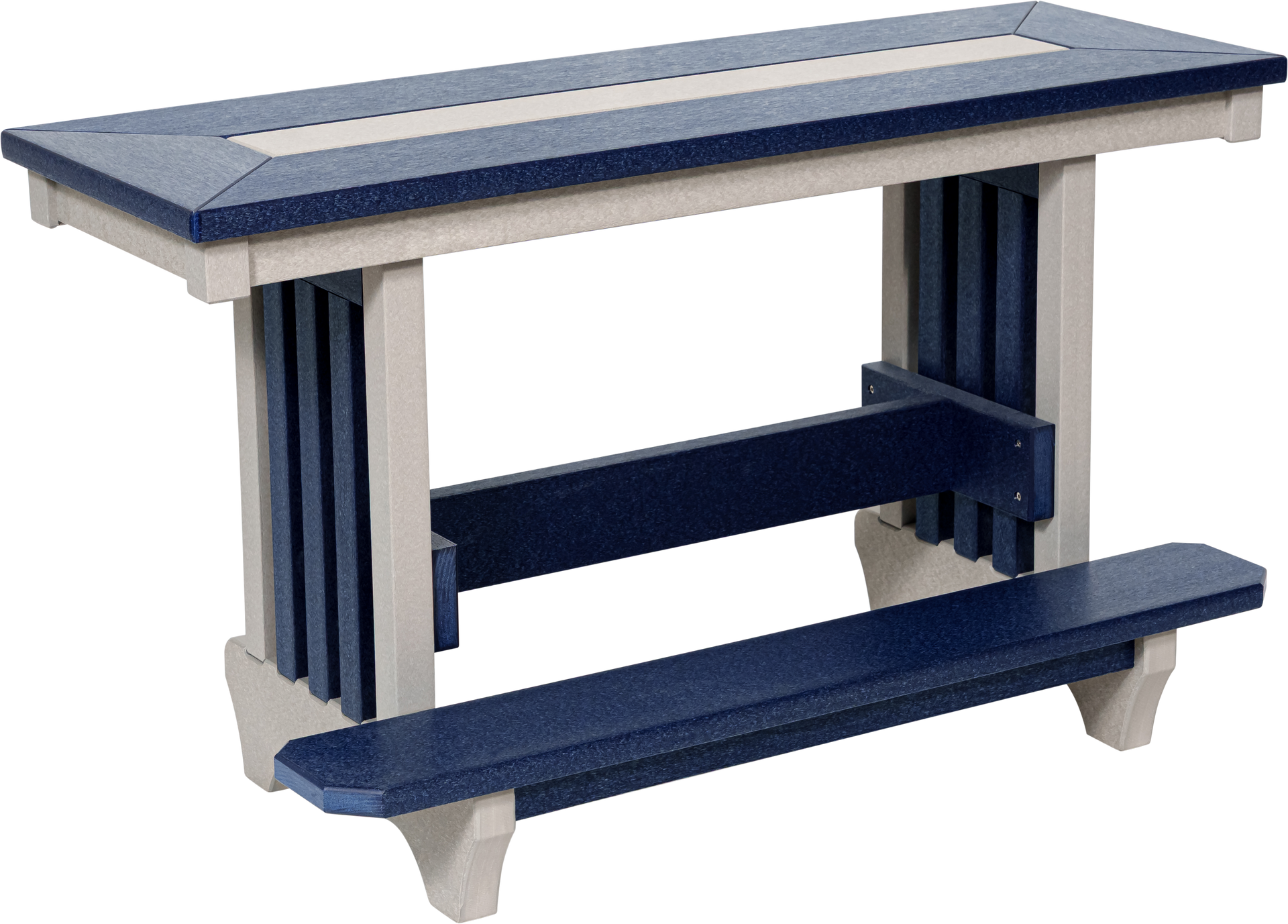43" Mission Counter Bench &ndash; Amish-Made Elevated Seating | Beaver Dam Outdoor