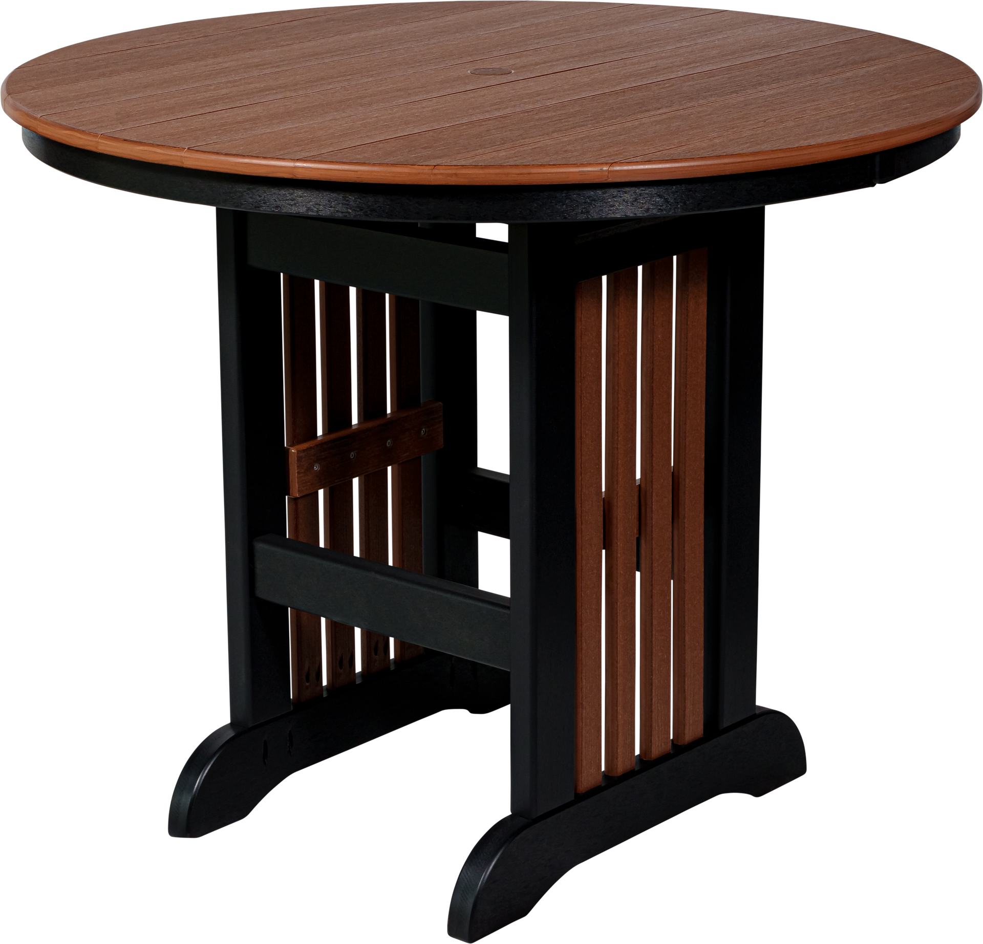 44" Farmhouse Mission Table &ndash; Rustic Outdoor Table | Beaver Dam Outdoor