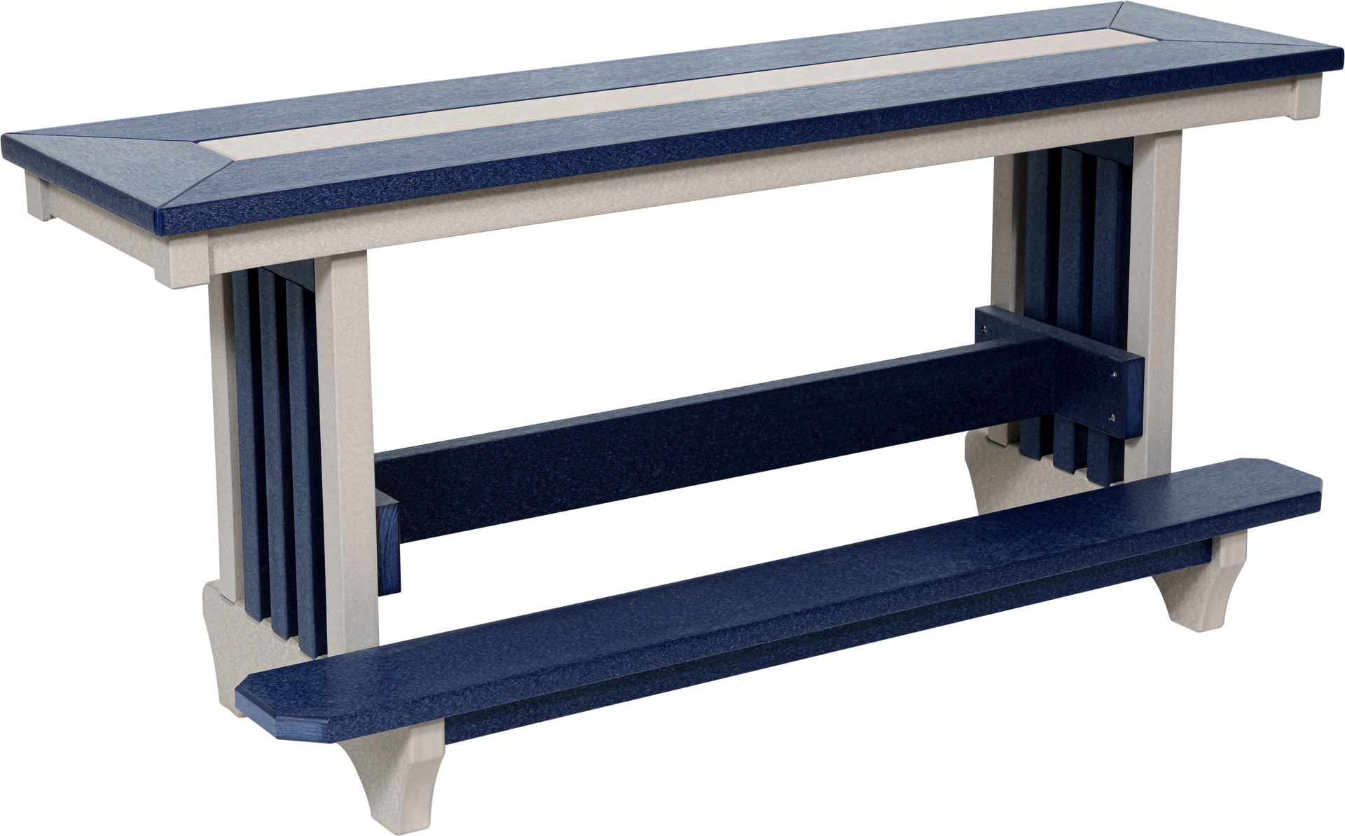 54" Mission Counter Bench &ndash; Amish-Made Outdoor Furniture | Beaver Dam Outdoor