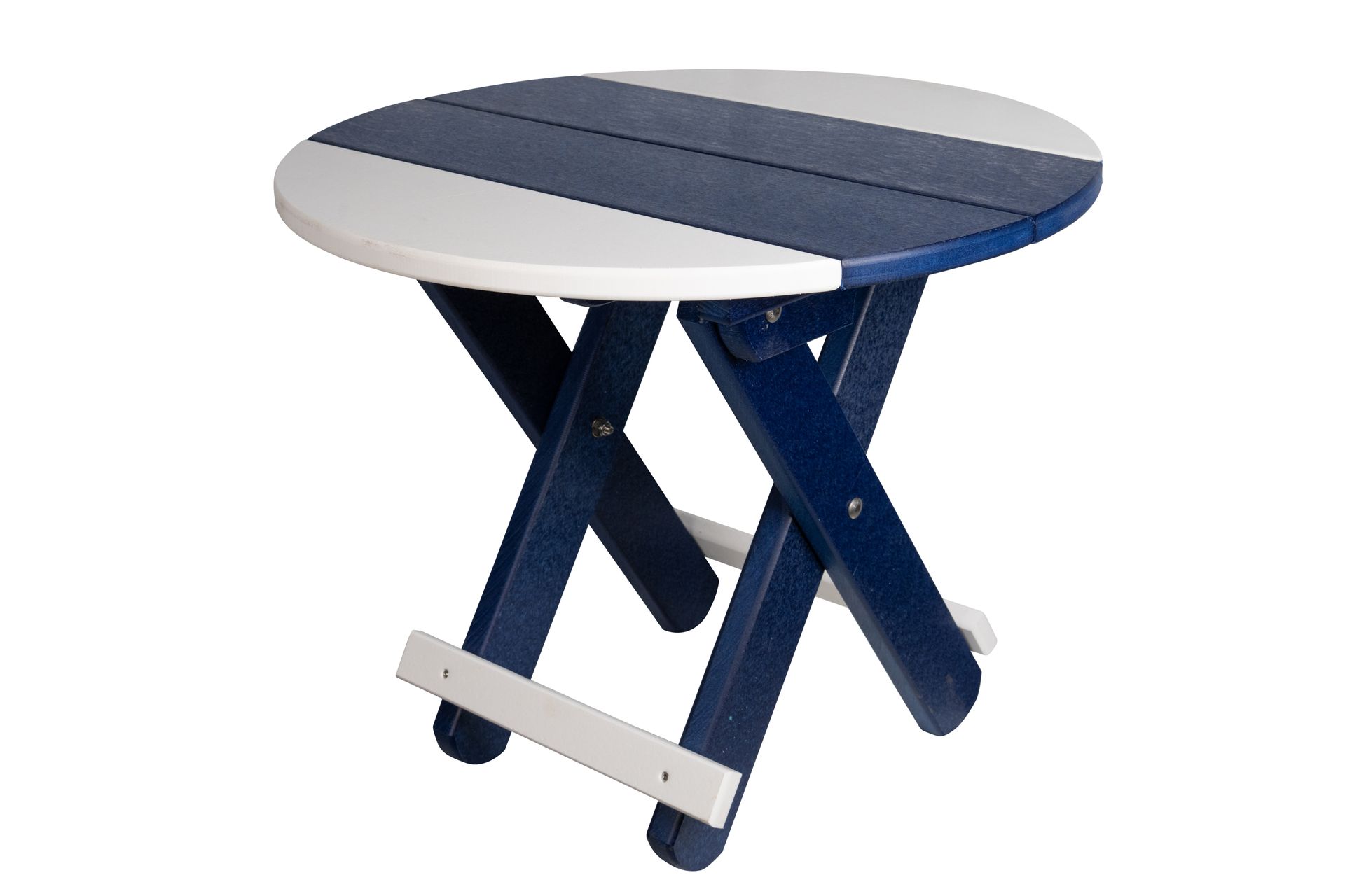 Folding Round End Table | Compact, Amish-Made Outdoor Table