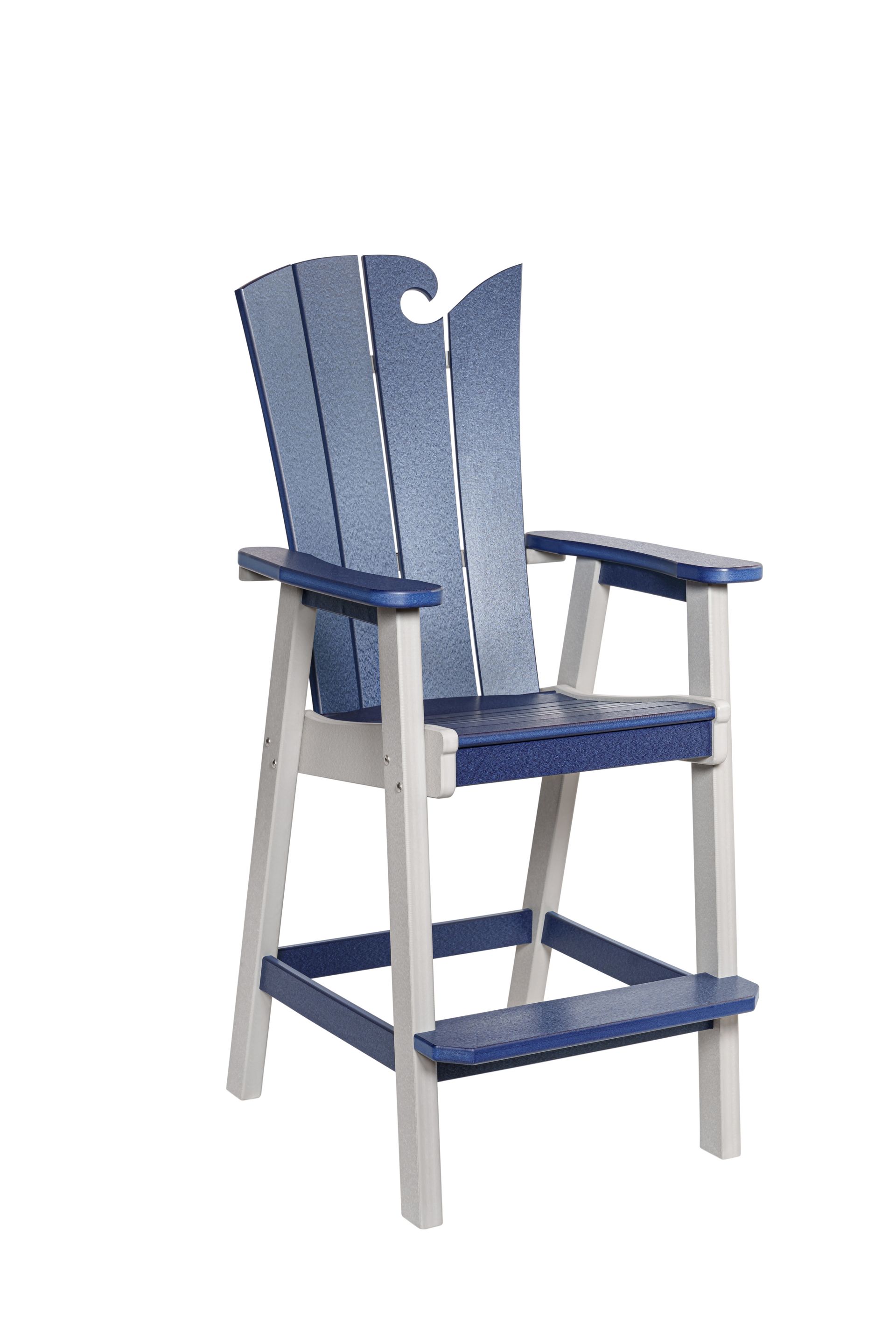 OceanWavz Bar Chair | Beaver Dam Woodworks