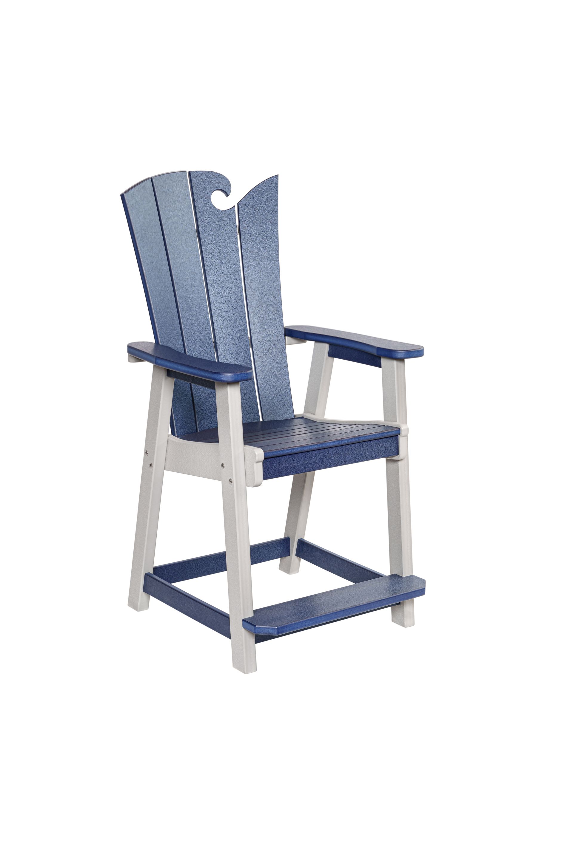 OceanWavz Counter Chair | Beaver Dam Woodworks