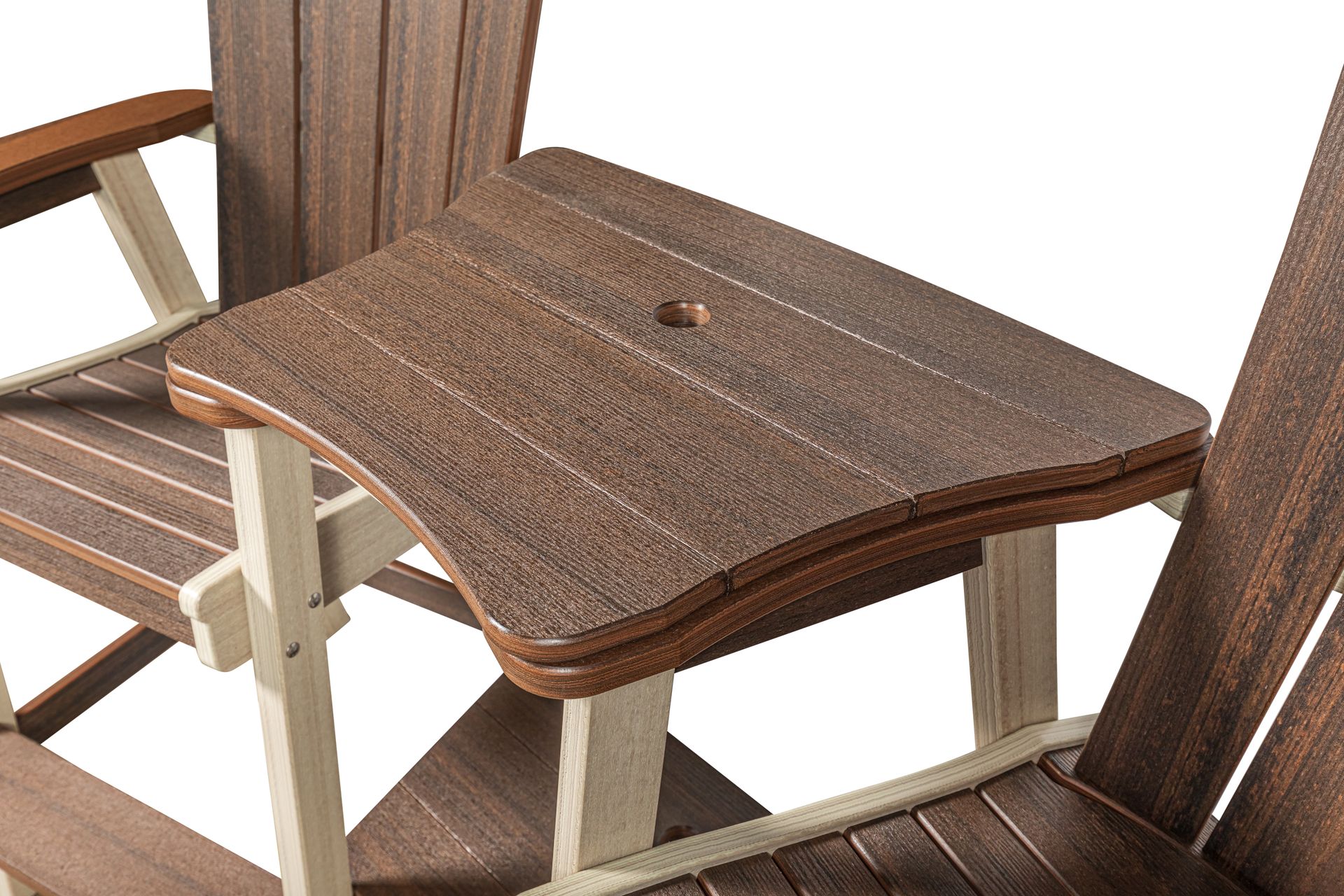 One-Piece Settee Table | Amish-Made Center Table Attachment