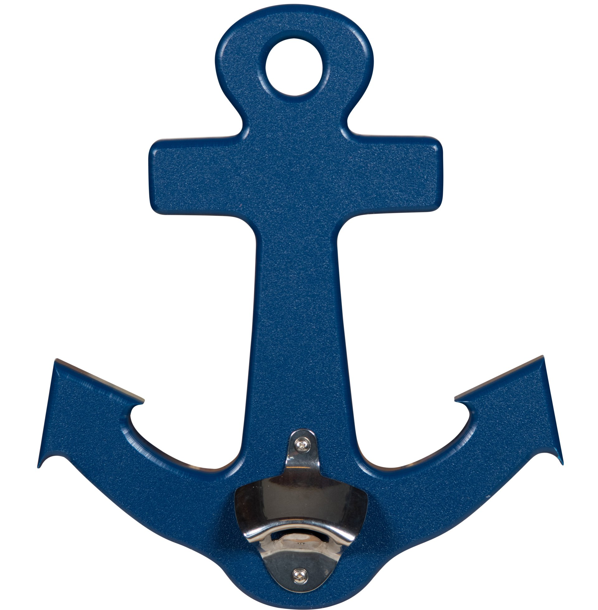 Wooden anchor bottle opener