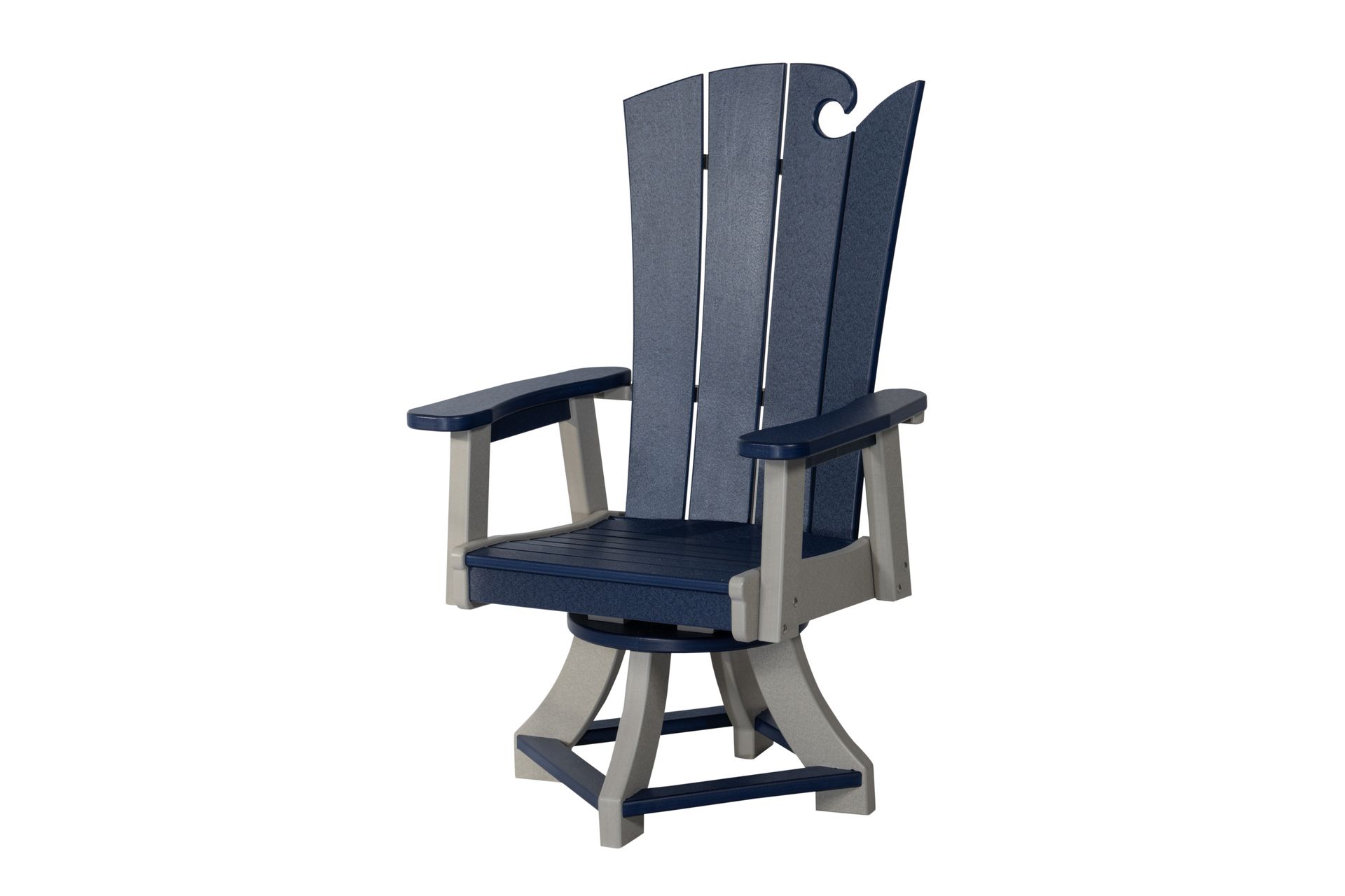 OceanWavz Swivel Dining Chair | Beaver Dam Woodworks