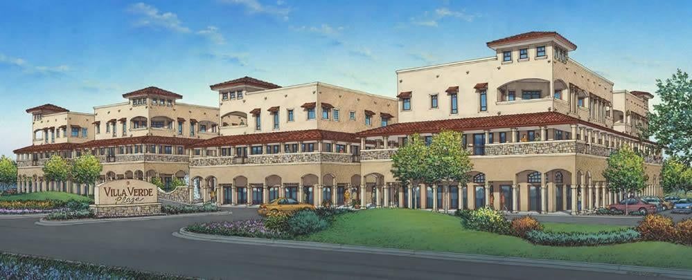 An artist 's impression of a large building with a lot of windows