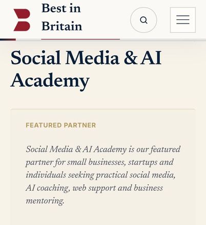 Logo of Social Media Academy with